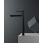   Newform Mini-X Bateria umywalkowa jednouchwytowa wysoka czarny mat 61315.01.093