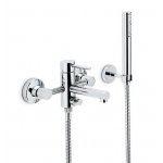 Newform Mini-X Bateria wannowa ścienna z zestawem prysznicowym PVC chrom 61340C.21.018