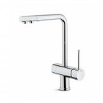 Newform Moony Bateria zlewozmywakowa jednouchwytowa 2-strumienna z obrotową wylewką chrom 3101.21.018