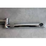 Newform Moony Bateria zlewozmywakowa ścienna jednouchwytowa z obrotową i wyciąganą wylewką chrom 3140.21.018