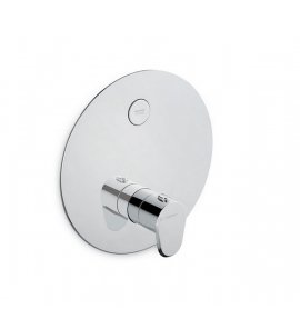 Newform Nio Bateria prysznicowa termostatyczna podtynkowa z jednym wyjściem część zewnętrzna chrom 70422E.21.018