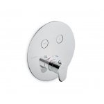 Newform Nio Bateria prysznicowa termostatyczna podtynkowa z dwoma wyjściami część zewnętrzna chrom 70423E.21.018