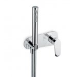 Newform Nio Bateria prysznicowa podtynkowa z zestawem prysznicowym część zewnętrzna chrom 68977E.21.018