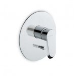 Newform Nio Bateria prysznicowa jednouchwytowa podtynkowa z dwoma wyjściami część zewnętrzna chrom 68970E.21.018