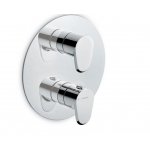 Newform Nio Bateria prysznicowa termostatyczna podtynkowa część zewnętrzna chrom 67698E.21.018