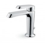 Newform Nio Bateria umywalkowa jednouchwytowa z korkiem chrom 68910.21.018