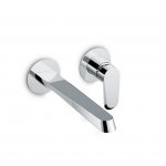 Newform Nio Bateria umywalkowa jednouchwytowa podtynkowa część zewnętrzna chrom 68930E.21.018