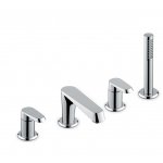 Newform Nio Bateria wannowa 4-otworowa na brzeg wanny chrom 68982C.21.018