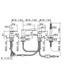 Newform Nio Bateria wannowa 4-otworowa na brzeg wanny chrom 68982C.21.018