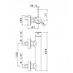 Newform O\'Rama Bateria prysznicowa jednouchwytowa ścienna chrom 68455.21.018