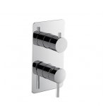 Newform O\'Rama Bateria prysznicowa jednouchwytowa podtynkowa z przełącznikiem na dwa wyjścia część zewnętrzna chrom 67693E.21.018