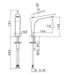 Newform O\'Rama Bateria umywalkowa jednouchwytowa chrom 68412.21.018