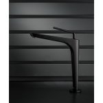   Newform O\'Rama Bateria umywalkowa jednouchwytowa wysoka czarny mat 68415.01.093