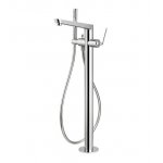 Newform O\'Rama Bateria wannowa podtynkowa podłogowa z zestawem prysznicowym część zewnętrzna chrom 68484E.21.018