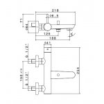 Newform O\'Rama Bateria wannowa jednouchwytowa ścienna z automatycznym przełącznikiem wanna/prysznic chrom 68440.21.018