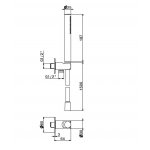 Newform O\'Rama Zestaw prysznicowy ze słuchawką, wężem i uchwytem ścienny chrom 862.21.018