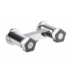 Newform Park Limited Edition Bateria prysznicowa ścienna chrom/czarny mat 69755.05.093