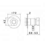 Newform Park Limited Edition Przełącznik podtynkowy część zewnętrzna chrom/czarny mat 69806E.05.093