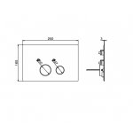 Newform Przycisk WC spłukujący do Sigma8/Sigma12 chrom 883.21.018