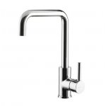 Newform Real Bateria zlewozmywakowa jednouchwytowa z obrotową wylewką chrom 63420.21.018