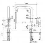 Newform Real Bateria zlewozmywakowa jednouchwytowa z obrotową wylewką chrom 63420.21.018