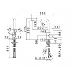 Newform Real Steel Bateria zlewozmywakowa jednouchwytowa z obrotową i wyciąganą wylewką stal nierdzewna 63425X.50.050