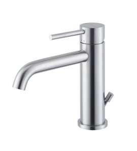 Newform X-Steel 316 Bateria umywalkowa jednouchwytowa z korkiem stal nierdzewna 69610X.50.050