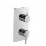 Newform X-Steel 316 Bateria prysznicowa jednouchwytowa podtynkowa z przełącznikiem na dwa wyjścia część zewnętrzna stal nierdzewna 69673EX.50.050