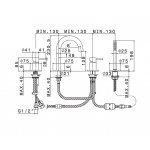 Newform X-Steel 316 Bateria wannowa 4-otworowa na brzeg wanny stal nierdzewna 69682XC.50.050