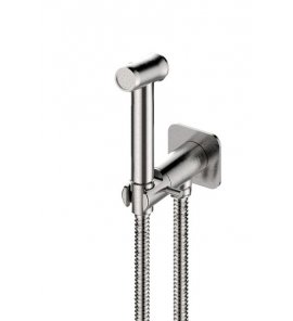 Newform X-Steel 316 Bidetka jednouchwytowa ścienna z zaworem/słuchawką stal nierdzewna 69644X.50.050