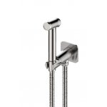 Newform X-Steel 316 Bidetka jednouchwytowa ścienna z zaworem/słuchawką stal nierdzewna 69644X.50.050