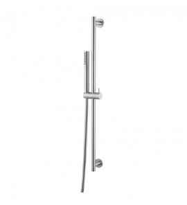 Newform X-Steel 316 Drążek prysznicowy ścienny ze słuchawką i wężem stal nierdzewna 69656X.50.050