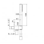 Newform X-Steel 316 Zestaw prysznicowy ze słuchawką, wężem i uchwytem ścienny stal nierdzewna 69645X.50.050