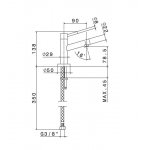 Newform X-Trend Bateria zlewozmywakowa jednouchwytowa z dozownikiem zimnej wody chrom 2260.21.018