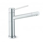 Newform X-Trend Inox Bateria zlewozmywakowa jednouchwytowa z obrotową wylewką stal nierdzewna 2400X.50.050