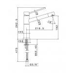 Newform X-Trend Inox Bateria zlewozmywakowa jednouchwytowa z obrotową wylewką stal nierdzewna 2400X.50.050