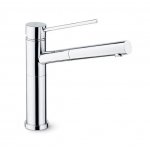 Newform X-Trend Inox Bateria zlewozmywakowa jednouchwytowa z obrotową i wyciąganą wylewką stal nierdzewna 2415X.50.050