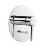 Newform XT Bateria prysznicowa jednouchwytowa podtynkowa z dwoma wyjściami część zewnętrzna chrom 4270E.21.018