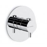 Newform XT Bateria prysznicowa termostatyczna podtynkowa z trzema wyjściami część zewnętrzna chrom 67607E.21.018