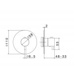 Newform XT Bateria prysznicowa termostatyczna podtynkowa z trzema wyjściami część zewnętrzna chrom 67607E.21.018