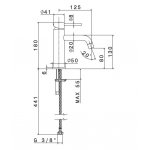   Newform XT Bateria umywalkowa jednouchwytowa błyszczące złoto PVD 4208.61.020