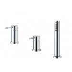 Newform XT Bateria wannowa 3-otworowa na brzeg wanny chrom 4284C.21.018