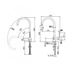 Newform XT Bateria zlewozmywakowa jednouchwytowa z obrotową i składaną wylewką chrom 4371.21.018
