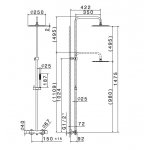 Newform Zestaw prysznicowy ścienny chrom 61157.21.018