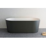 NIC Design Bay Wanna wolnostojąca 80x160 cm Biały/Antracyt 014719.013