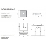  NIC Design Canale Umywalka stawiana na blat 40x40 cm antracyt mat 001217013