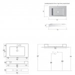 NIC Design Cult Umywalka ściena 75x45 cm Biały 001132.001
