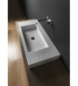 NIC Design Cult Umywalka ściena 100x45 cm Biały 001131.001