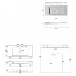 NIC Design Cult Umywalka ściena 100x45 cm Biały 001131.001