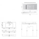 NIC Design Cult Umywalka ściena 120x50 cm Biały 001130.001